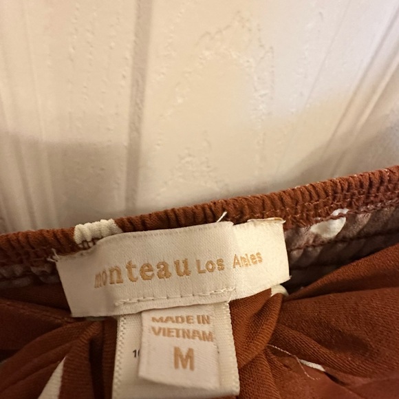 Monteau Brown and White Polka Dot Midi Dress | Pretty Woman inspired - Picture 5 of 5